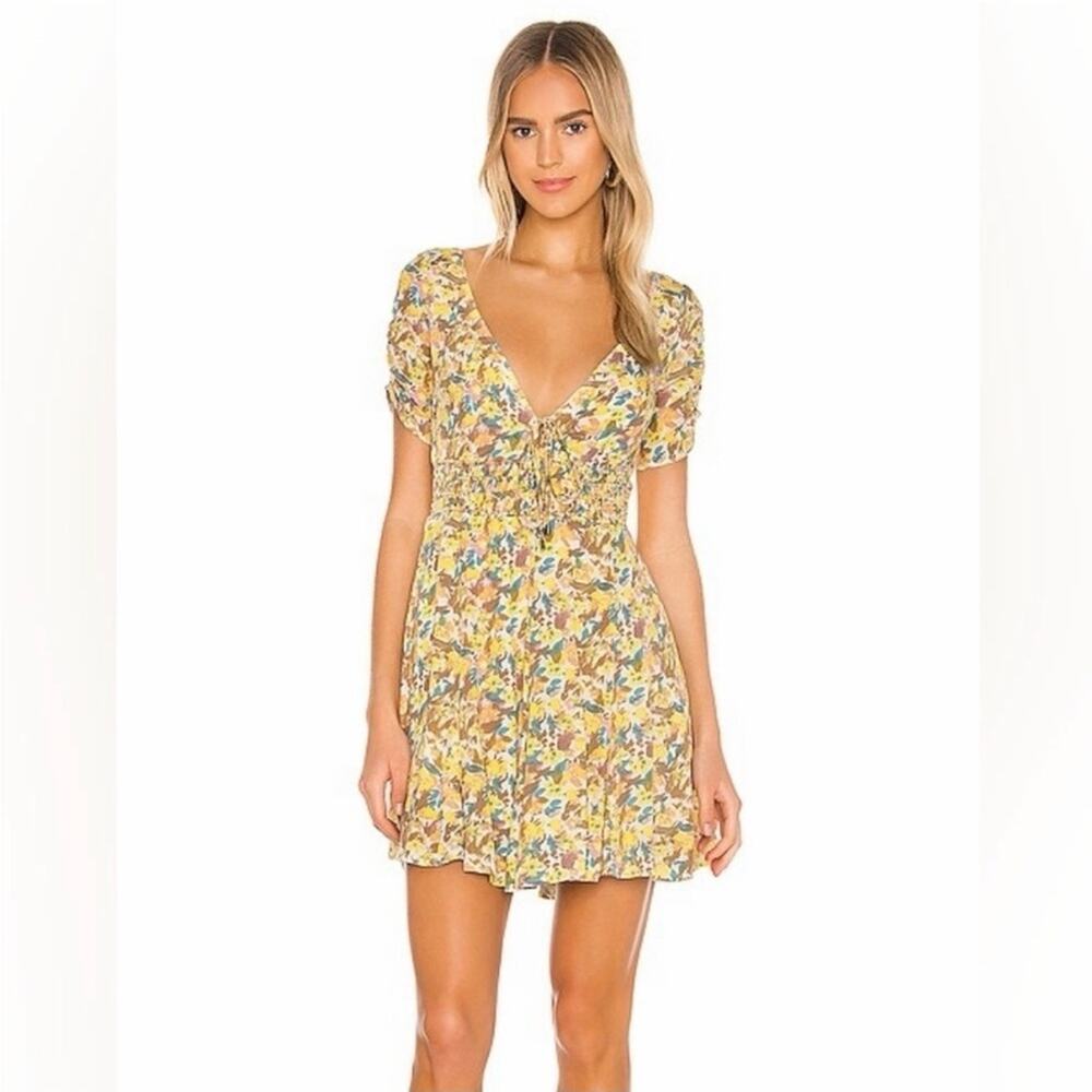 Free People Forget Me Not Floral Mini Dress Size 8